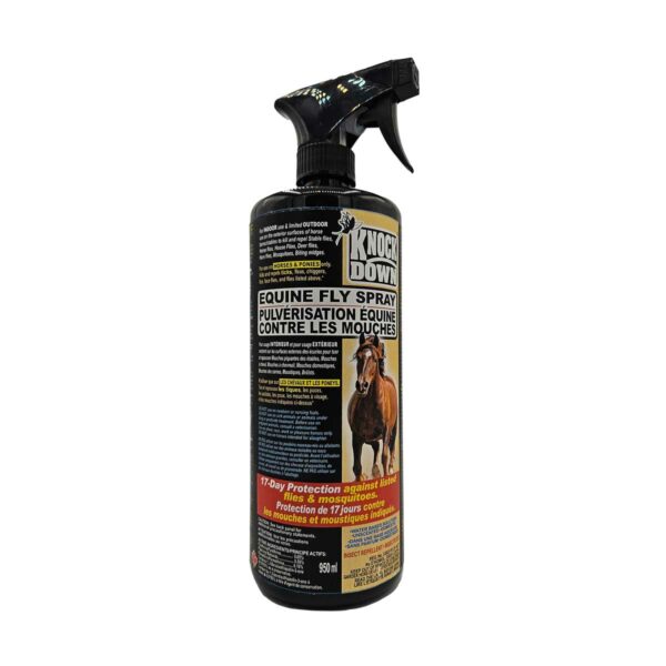 Knock-down equine fly spray.